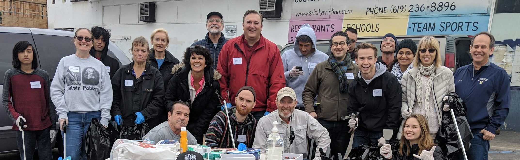 downtown cleanup crew